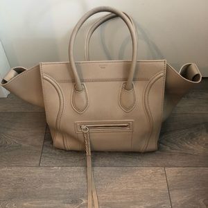 Celine Phantom bag in Almond.